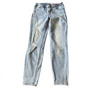 Celebrity Pink Rider Skinny Jeans 9/29 Light Wash Distressed Stretch